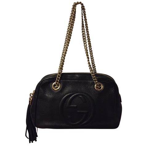 sac a main bandouliere gucci femme|Gucci leather shoulder bag.